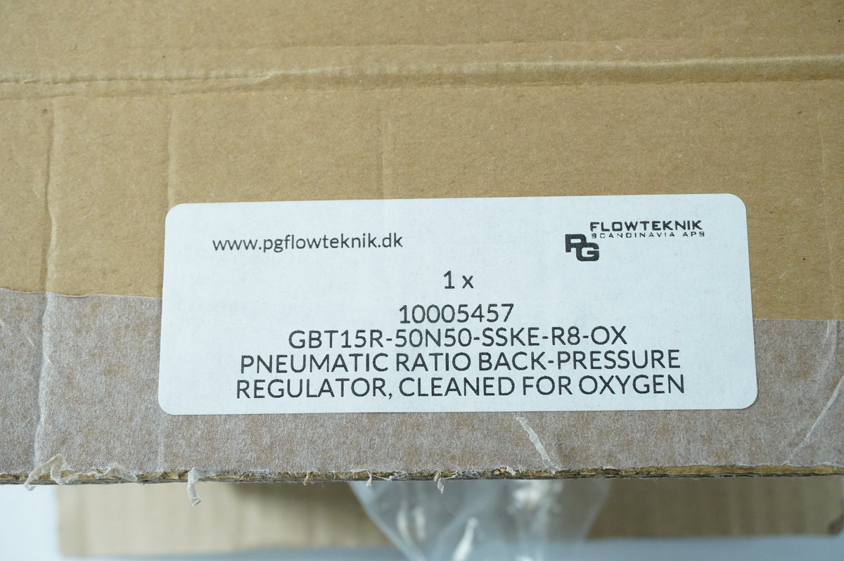 PG Flowteknik GBT15R-50N50-SSKE-R8-OX Pneumatic Ratio Back-Pressure Regulator