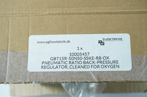 PG Flowteknik GBT15R-50N50-SSKE-R8-OX Pneumatic Ratio Back-Pressure Regulator