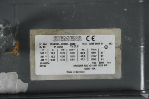 Siemens 1PA6103-4HD02-0BB3 3-Phase AC Motor WD2160-EA22-05