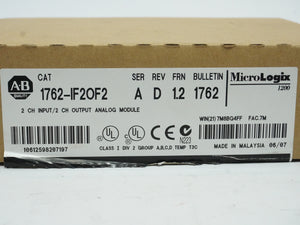 Ab 1762-IF2OF2 Ser. A MicroLogix 1200 2 CH Input/2 CH Output Analog Module