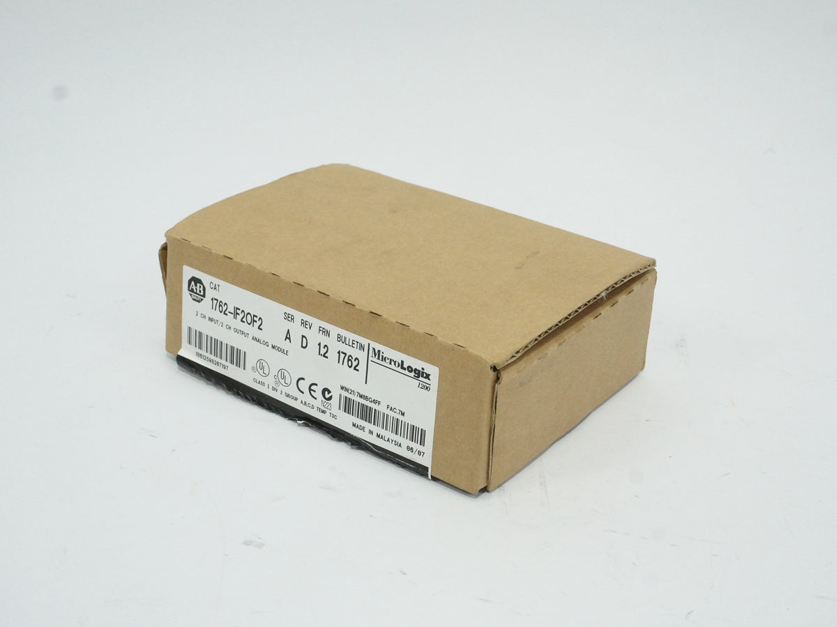 Ab 1762-IF2OF2 Ser. A MicroLogix 1200 2 CH Input/2 CH Output Analog Module