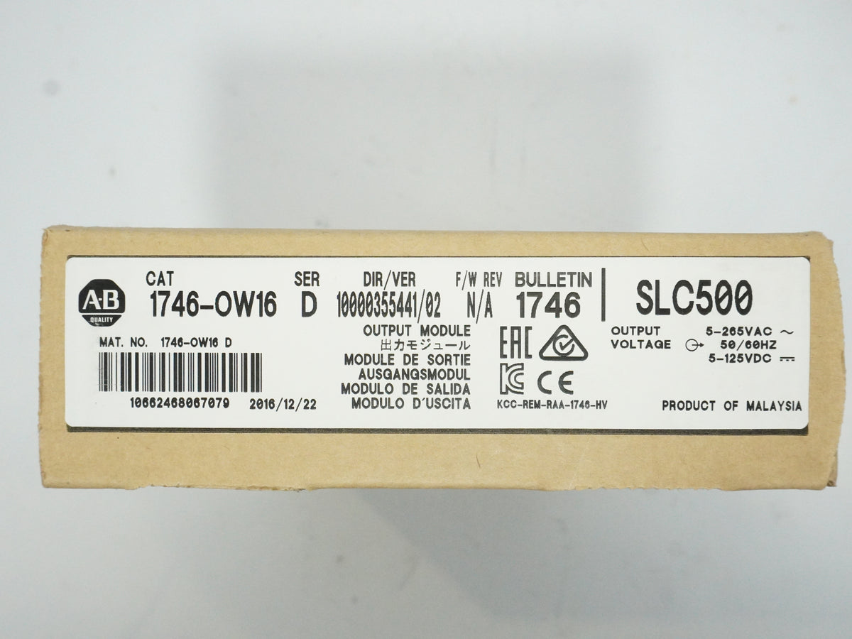 Ab 1746-OW16 Ser. D SLC500  Output Module 1746-OW16