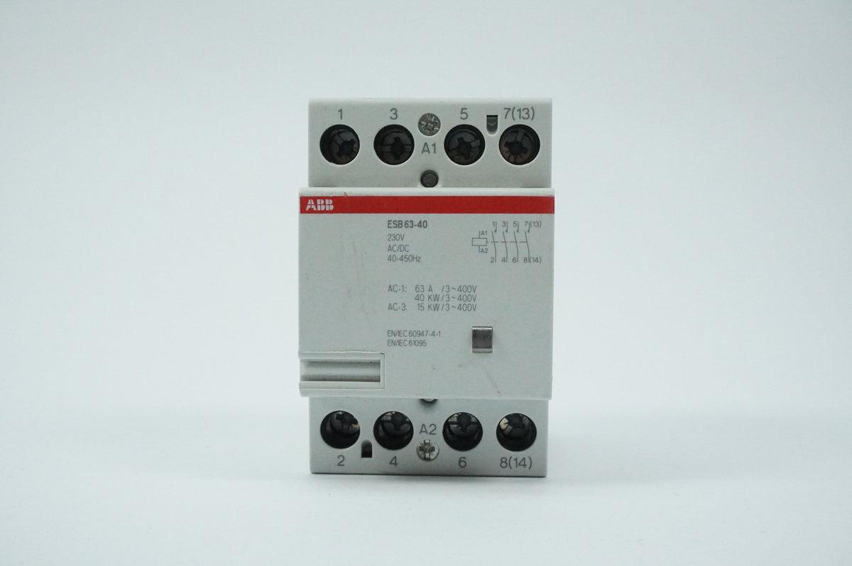Abb ESB63-40 ESB63-40 Modular Installation Contactor 4NO 63A 230V AC/DC