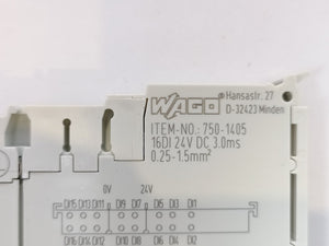 Wago 750-1405 16DI 24V DC 3.0ms Digital Input Module