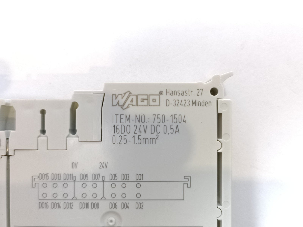 Wago 750-1504 16DO 24V DC 0.5A Digital Output Module