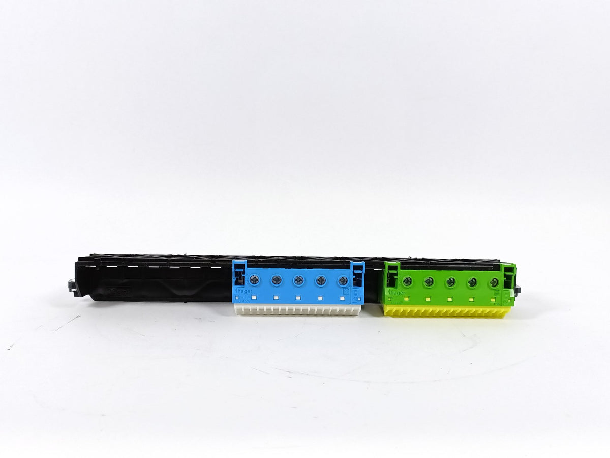 Hager GZ40S Neutral (N) + Earth (J) Terminal Bar Kit Gamma 18 Mod.