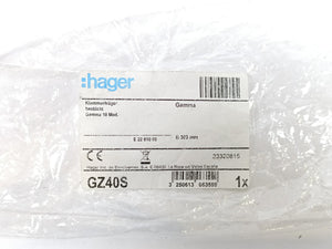 Hager GZ40S Neutral (N) + Earth (J) Terminal Bar Kit Gamma 18 Mod.
