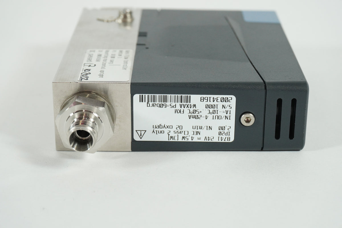 Bürkert 8741 Mass Flow Controller, 24V-4,5W,  O2 Oxygen