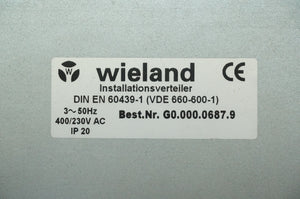 Wieland Electric G0.000.0687.9 Gesis System Installation Distribution Box
