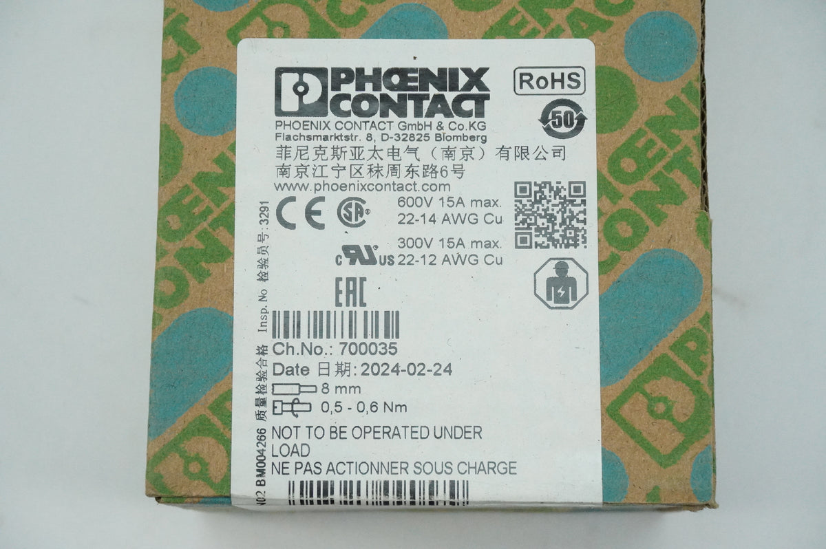 Phoenix Contact 30 04 03 2 UK 5-MTK-P/P Terminal Blocks batch of 50 pcs.