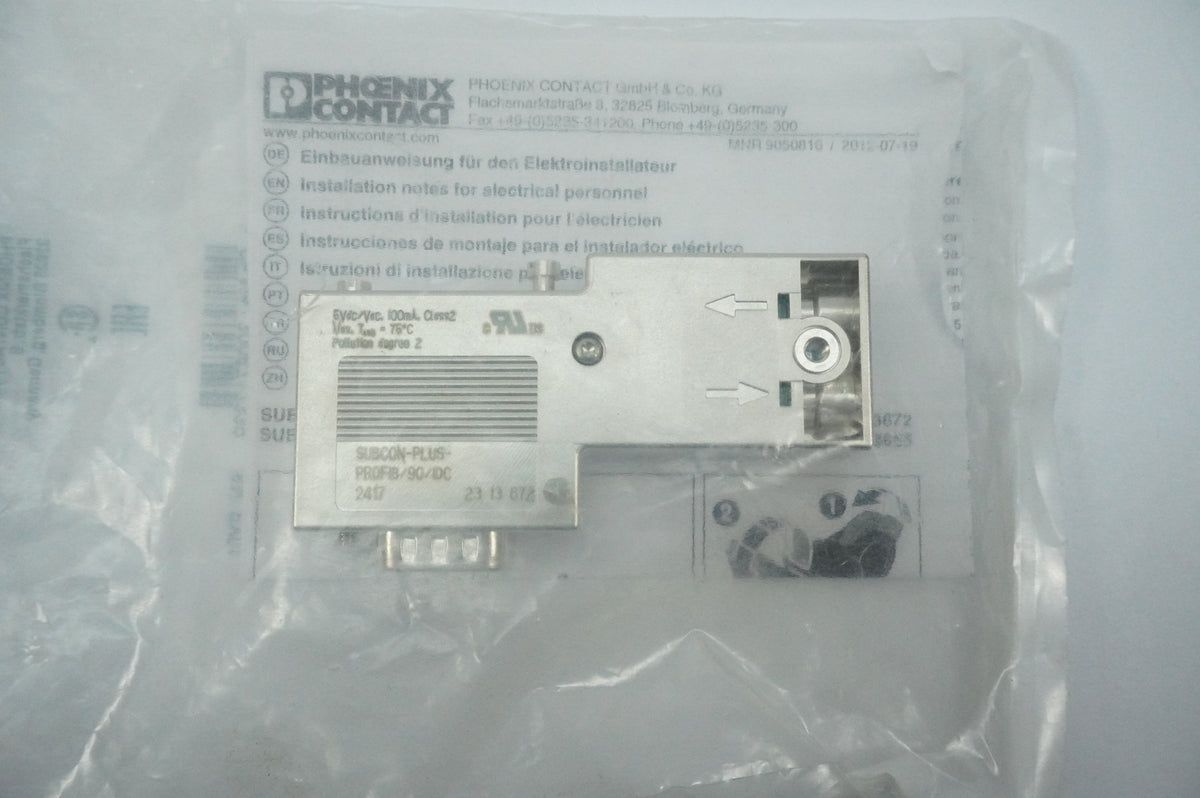 Phoenix Contact 23 13 67 2 SUBCON-PLUS-PROFIB/90/IDC D-Sub Bus Connector