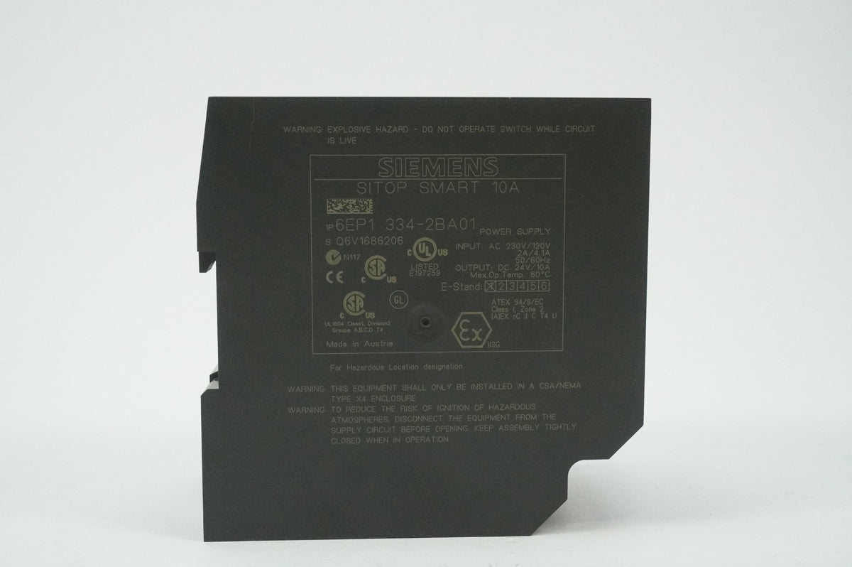 Siemens 6EP1 334-2BA01 SITOP SMART 10A Power Supply