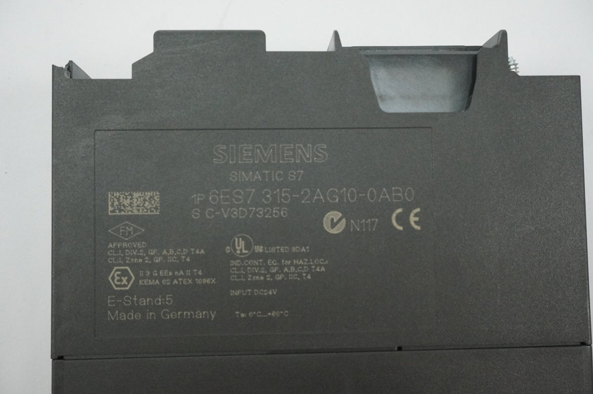 Siemens 6ES7 315-2AG10-0AB0 SIMATIC S7-300 CPU 315-2AG10
