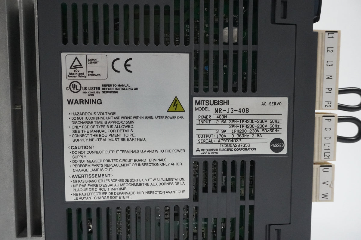 Mitsubishi MR-J3-40B MR-J3-40B AC Servo Drive