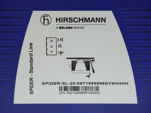 Hirschmann 942 132-999 Spider Standard Line SPIDER-SL-20-05T1999999SY9HHHH