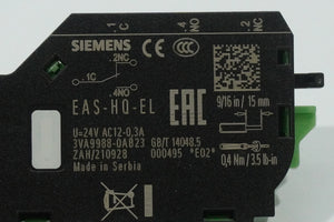 Siemens 3VA9988-0AB23 Electrical Alarm Switch Type HQ_EL