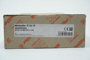 Weidmüller 2668950000 AITB 2.5 BB NDT-L-PE Terminal Block Batch of 48 pcs.