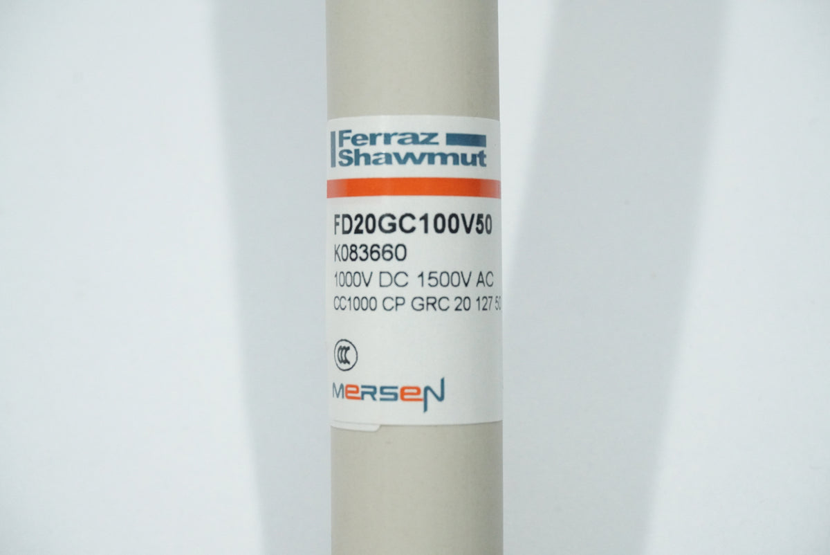 Mersen FD20GC100V50 Protistor Fuse Link FD20GC100V50 Batch of 8 pcs.