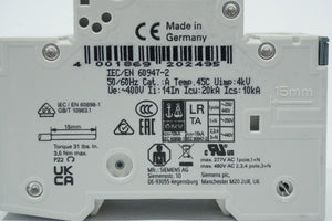 Siemens 5SY4332-8 MCB Miniature Circuit Breaker D32 3P