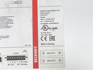 Beckhoff CP2221-0010 Multi-touch Built-in Panel PC