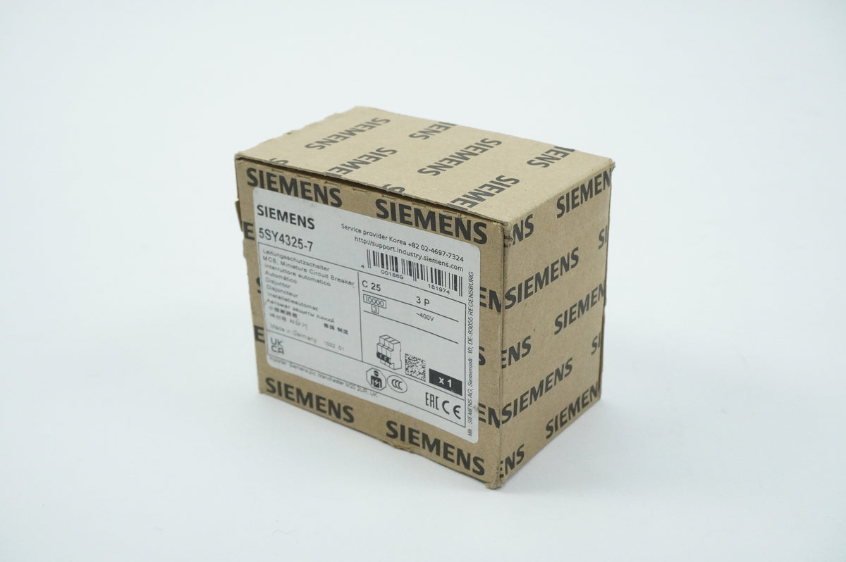 Siemens 5SY4325-7 5SY4325-7 MCB Miniature Circuit Breaker C25 3P