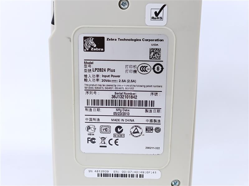 Zebra LP2824 Plus Thermal Label Printer