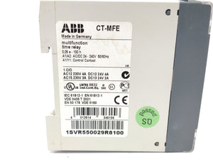 Abb 1SVR550029R8100 1SVR550029R8100 CT-MFE MultiFunction Time Relay