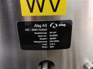 afag 50153281 WV 401 Bowl Feeder Drive Unit +SE601 Vibrator Control SE601