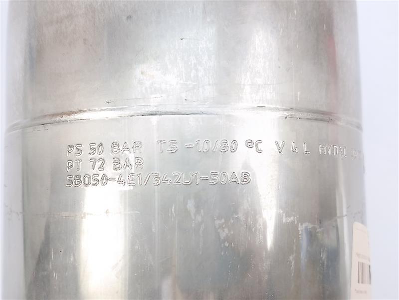 HYDAC SBO50-4E1/342U1-50AB High Pressure Accumulator for Nitrogen