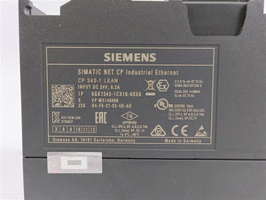 Siemens 6GK7343-1CX10-0XE0 Communications Processor CP 343-1