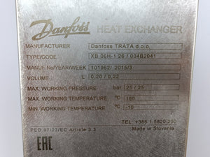 Danfoss 004B2041 Heat Exchanger XB06H-1-26