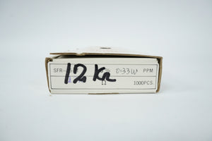 Yageo SFR-25-T 12kΩ 5% 0.33W Film Resistor Batch of 1000 pcs.