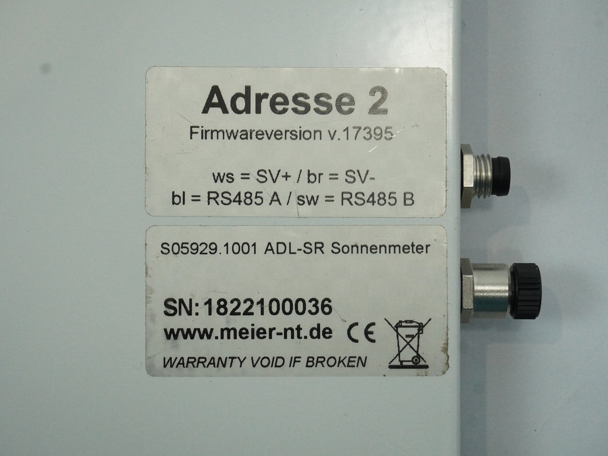 Meier-NT S05929.1001 ADL-SR Solar Irradiance Meter