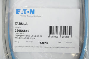 Eaton 220S6810 TABULA Wire 6mm L1+L2+L3+N