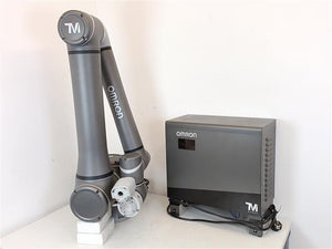 OMRON RT6-1001301 TM12 Industrial Robot w/ 69124-001 Controller, used for test