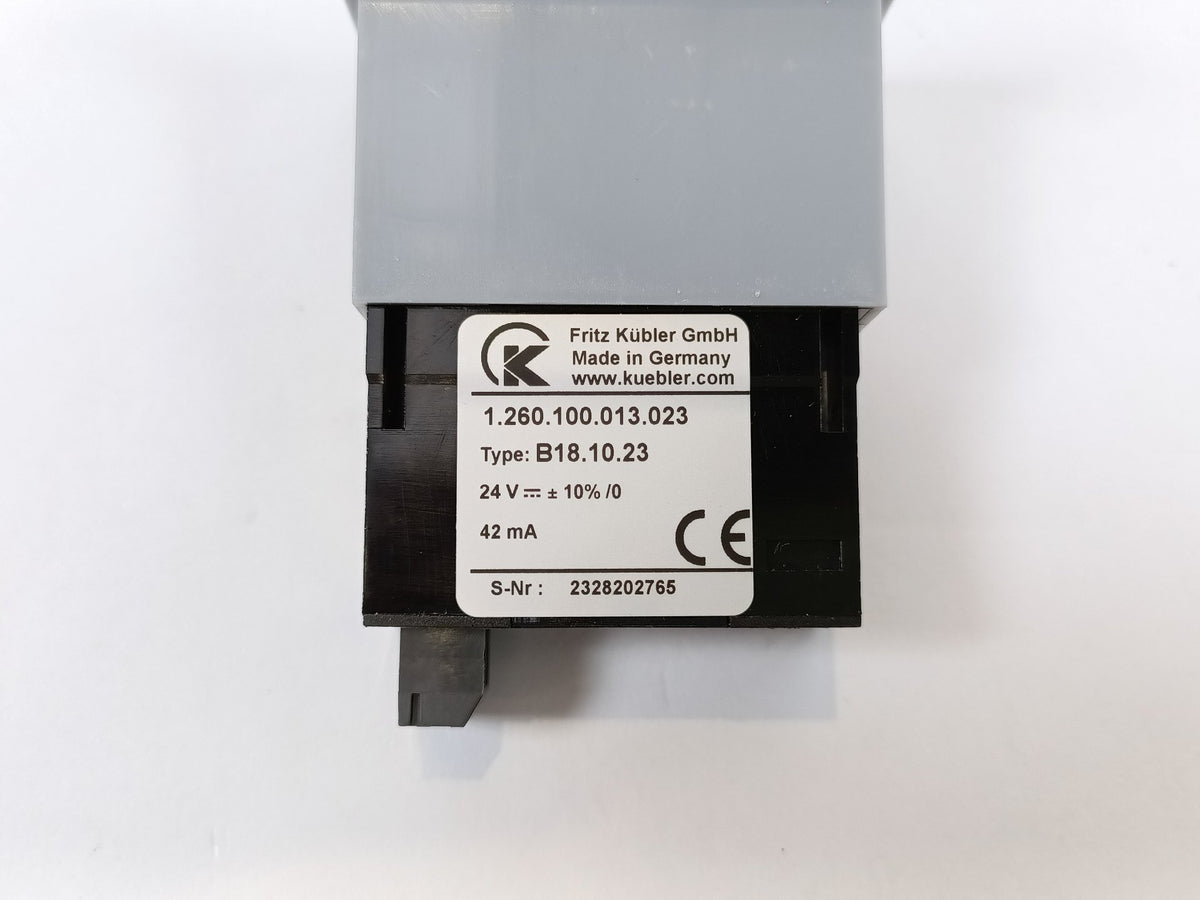 Kübler 1.260.100.013.023 B18.10.23 8-digit Electromechanical Pulse Counter