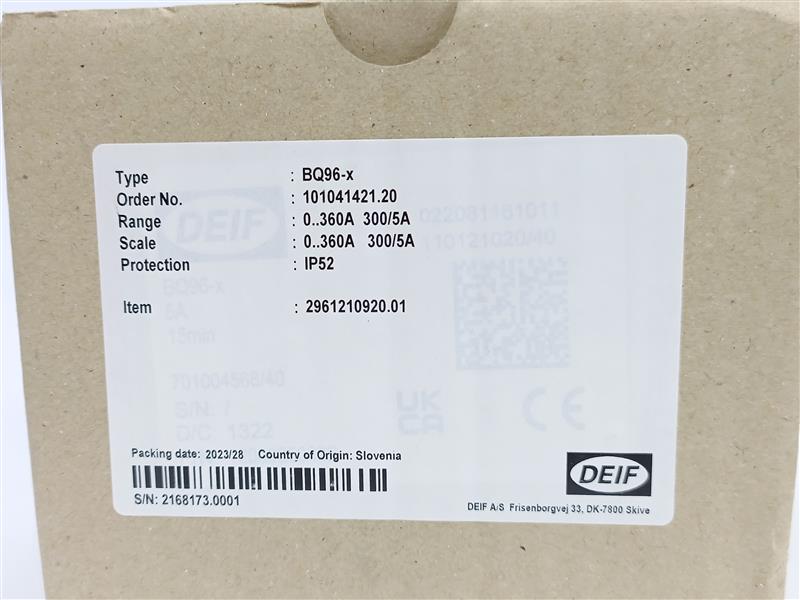 Deif BQ96-x Bi-metalic meter