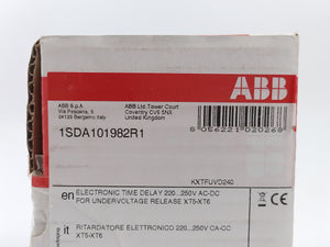 Abb 1SDA101982R1 Electronic Time Delay 220...250V AC-DC, Sace UVD