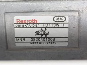 Rexroth 0820401006 pmax:10bar FD:13W11 Pneumatic Foot Switch w/ 0820401001