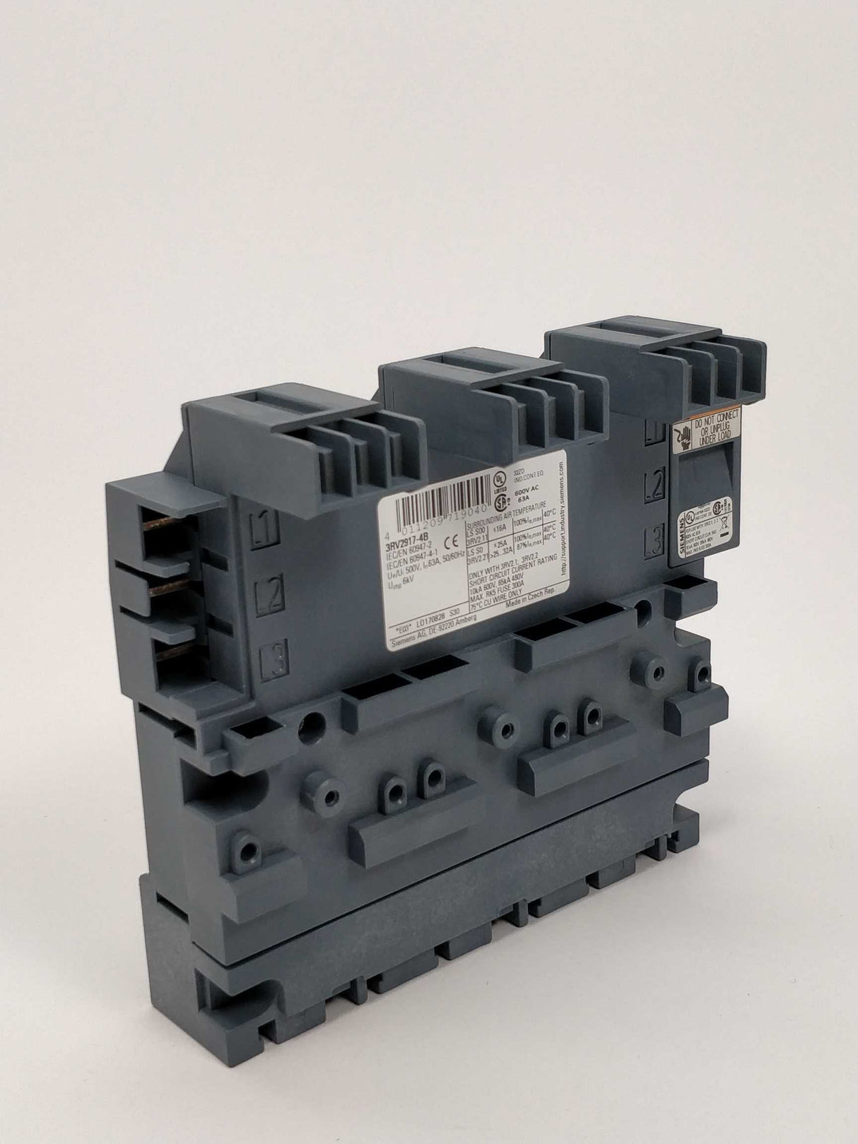 Siemens 3RV2917-4B 3-phase busbar