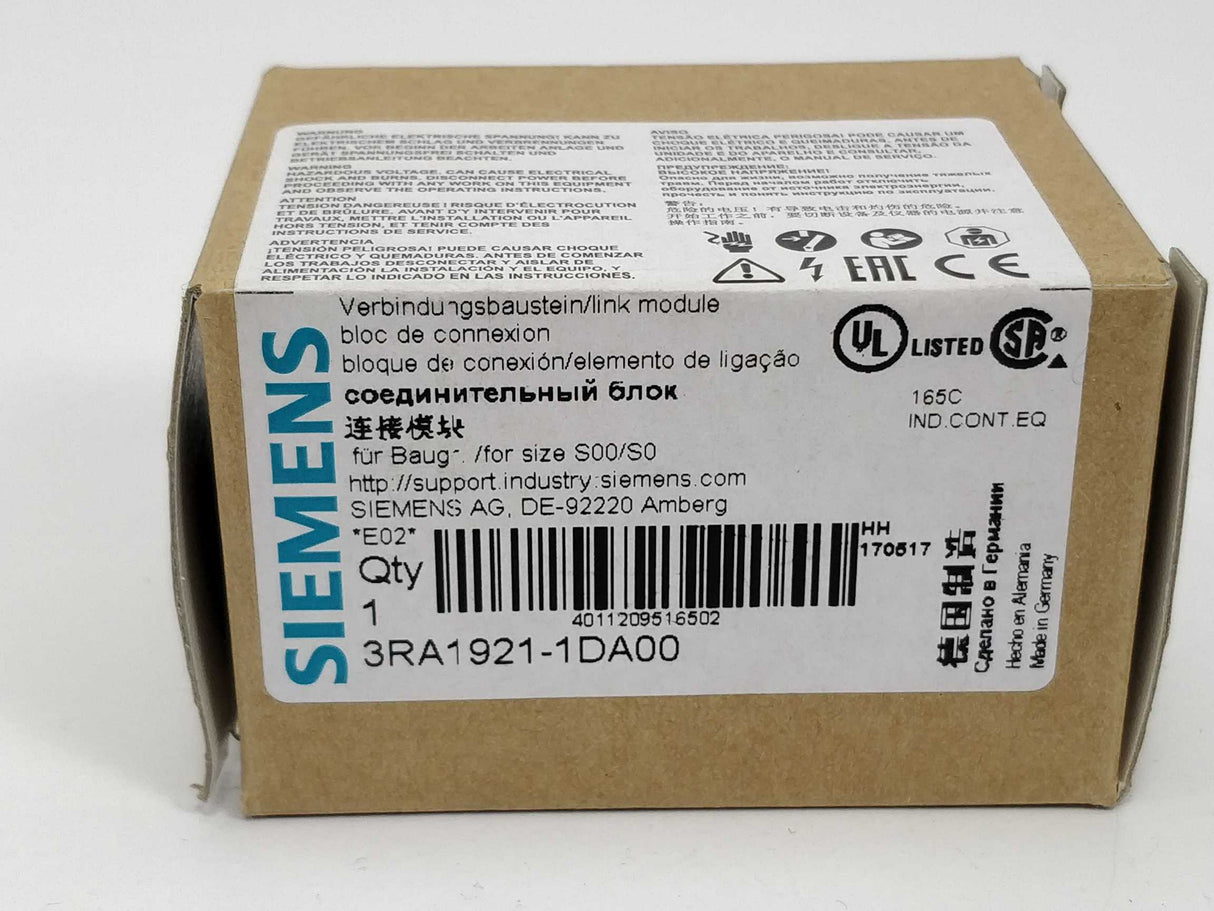 Siemens 3RA1921-1DA00 Link module