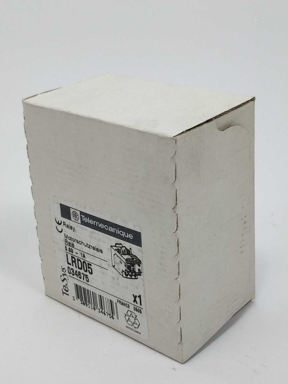 TELEMECANIQUE LRD05 TeSys 034675 Relay 0.63-1A