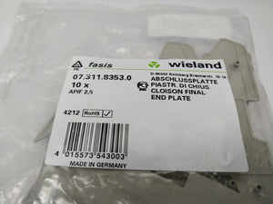 Wieland 07.311.8353.0 Fasis end plate 10pcs