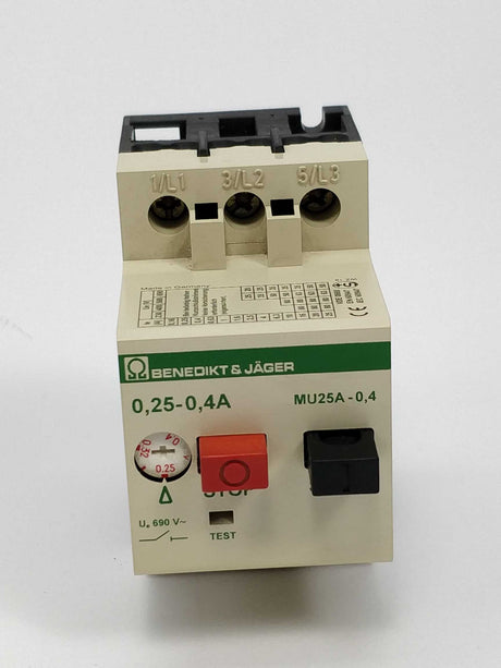 Benedikt & Jäger MU25A-0,4 Manual motor starter 0,25-0,4A