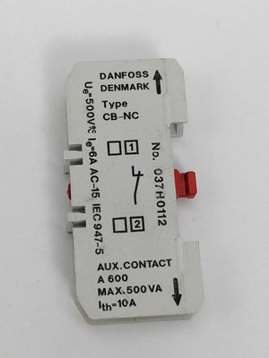 Danfoss 037H0112 CB-NC Aux. Contact Block