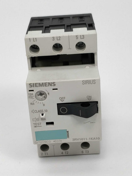 Siemens 3RV1011-1KA10 Sirius Circuit breaker E07