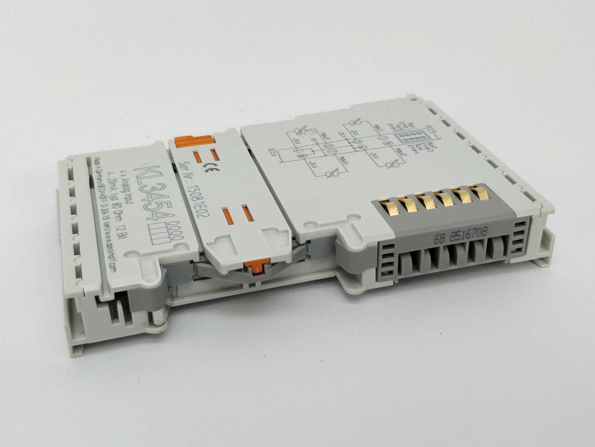 Beckhoff KL3454 4 x analog input 4...20mA typ 80Ohm 12Bit
