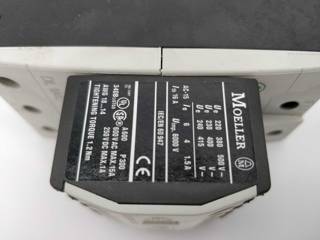 MOELLER DIL M40 Contactor & DIL M1 50-XHI31 auxiliary contact