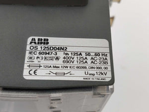 ABB 1SCA022507R3030 OS 125D04N2 safety switch disconnector
