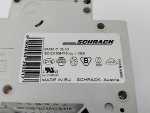 Schrack BMS0 C10/1N Miniature Circuit Breaker